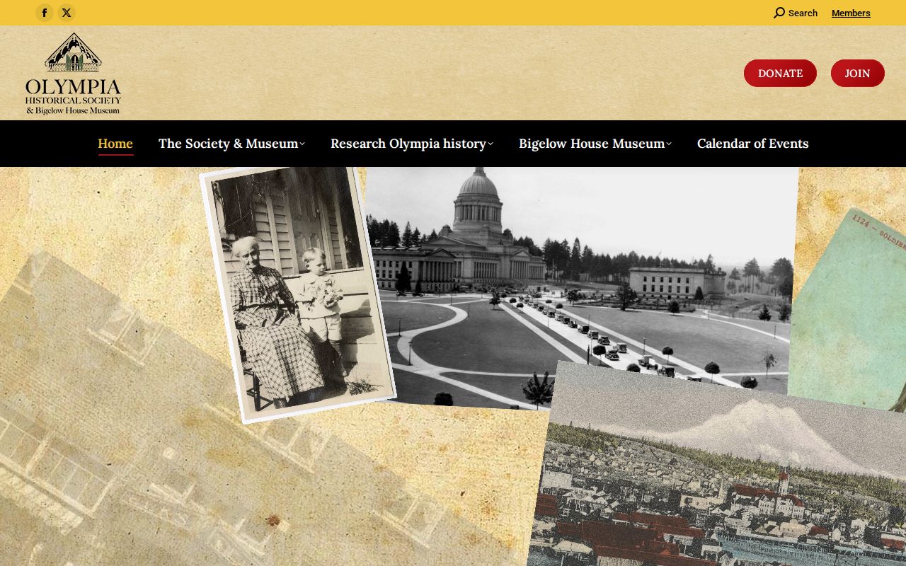 Thurston County residents directory Olympia history