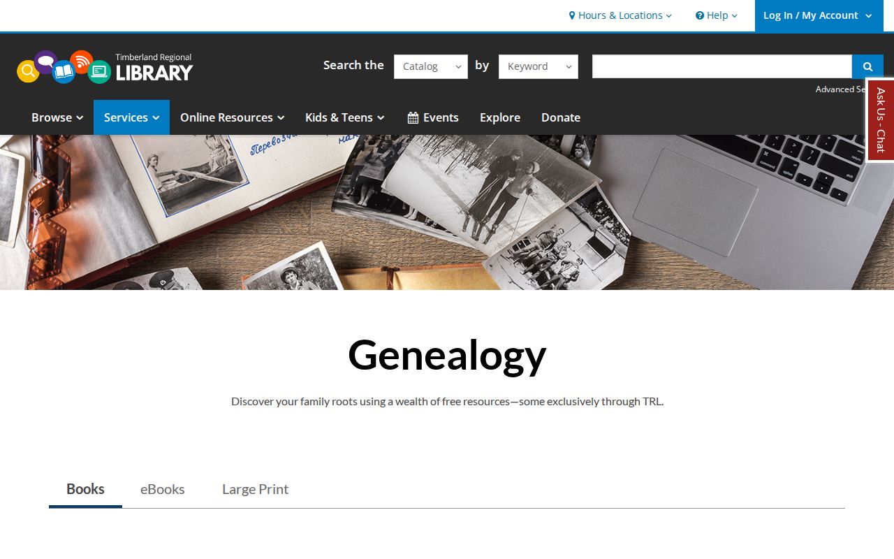 Thurston County residents directory genealogy resources